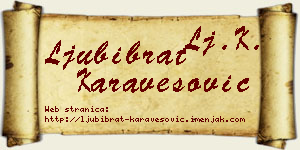 Ljubibrat Karavesović vizit kartica